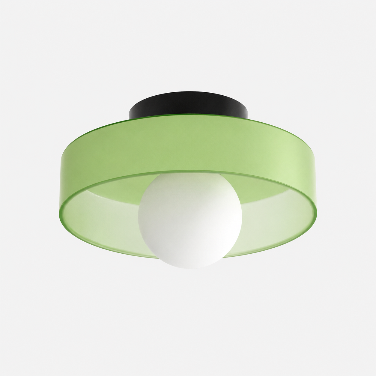 Aléria | Lustre de Plafond LED – Élégance Classique Moderne Vert mat