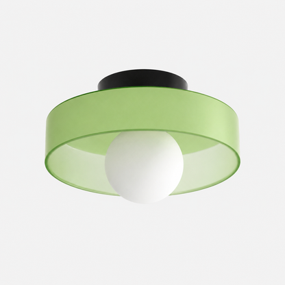 Aléria | Lustre de Plafond LED – Élégance Classique Moderne Vert mat