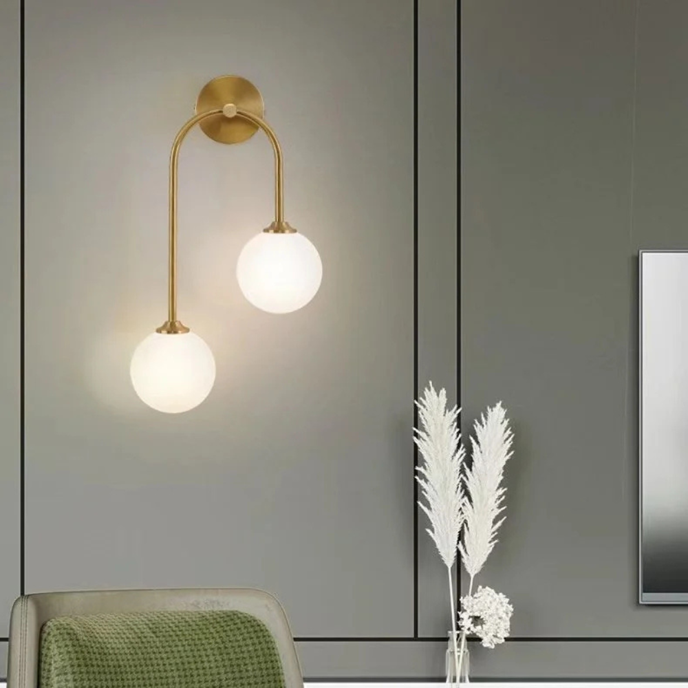 Applique Murale Design Double Tête Chrome pour Salle de Bain et Salon 2