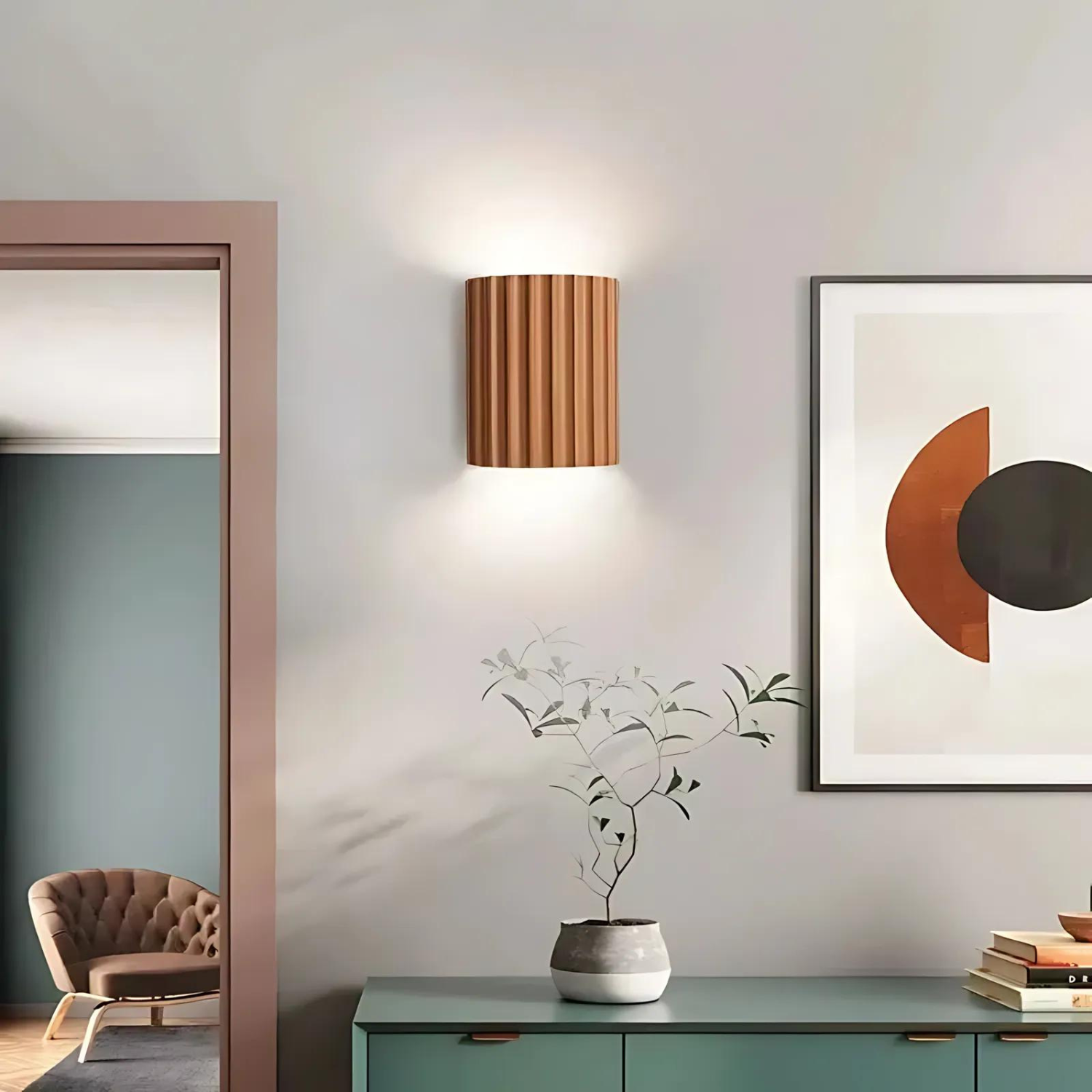 Applique Murale Design Unique pour Salon et Couloir - Éclairage Doux et Chaleureux 2