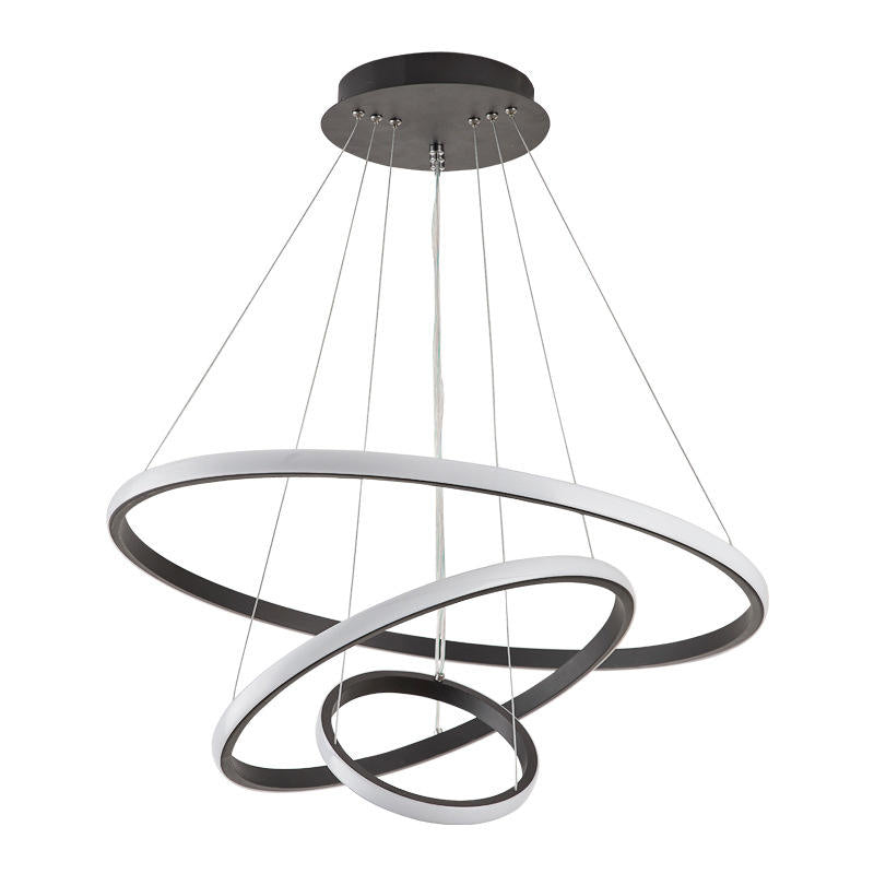Oréliane | Plafonnier LED Moderne – 3 Anneaux Réglables et Design Élégant