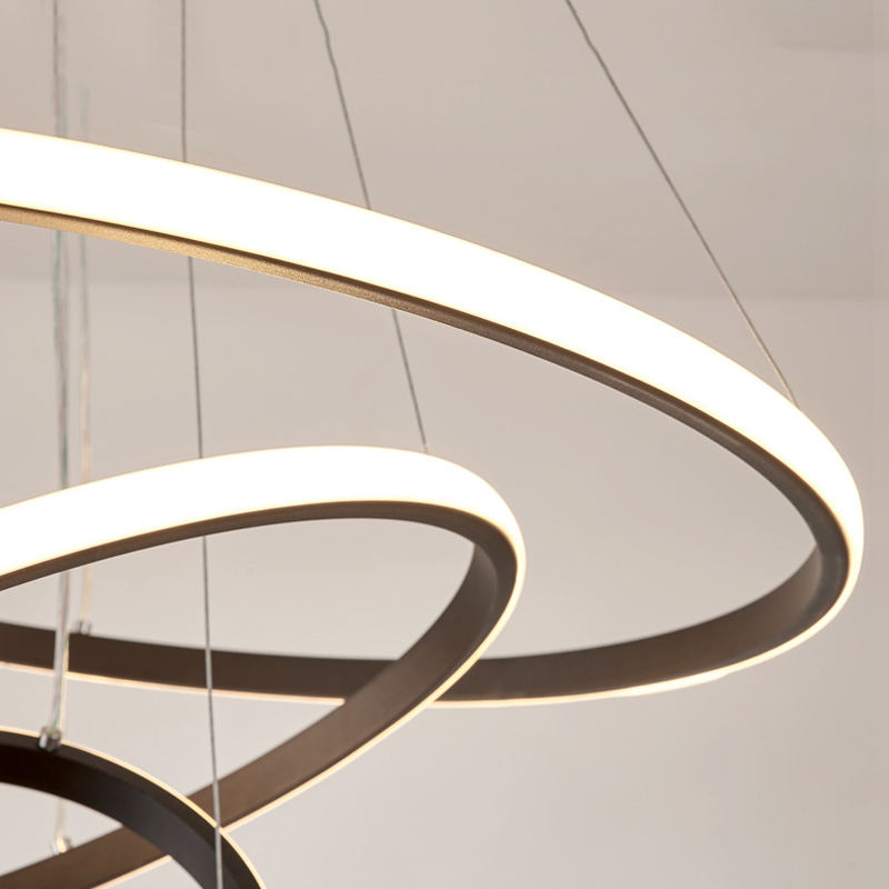 Oréliane | Plafonnier LED Moderne – 3 Anneaux Réglables et Design Élégant
