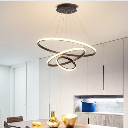 Oréliane | Plafonnier LED Moderne – 3 Anneaux Réglables et Design Élégant