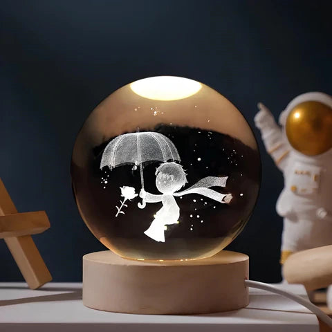 Astrophere - Lampe Décorative Sphérique Avec Socle