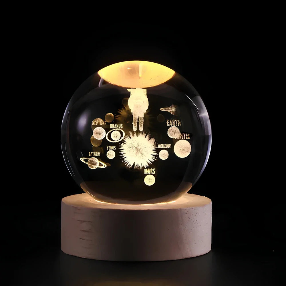 Astrophere - Lampe Décorative Sphérique Avec Socle Voyage Astral