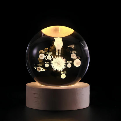 Astrophere - Lampe Décorative Sphérique Avec Socle Voyage Astral
