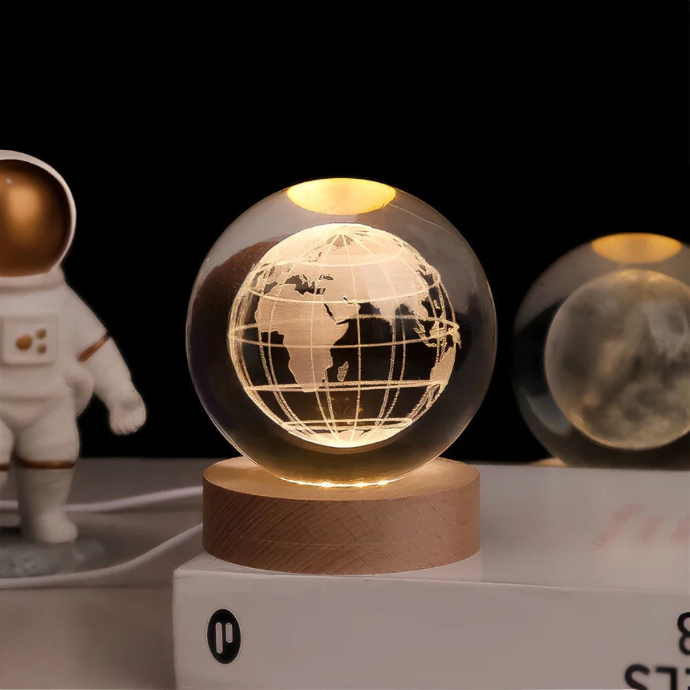 Astrophere - Lampe Décorative Sphérique Avec Socle Terre