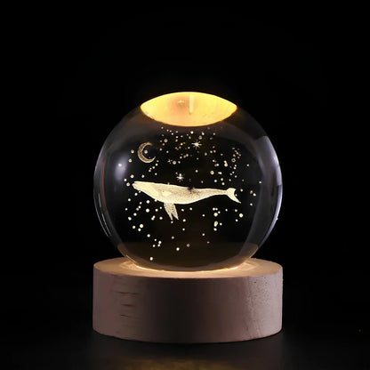 Astrophere - Lampe Décorative Sphérique Avec Socle Baleine