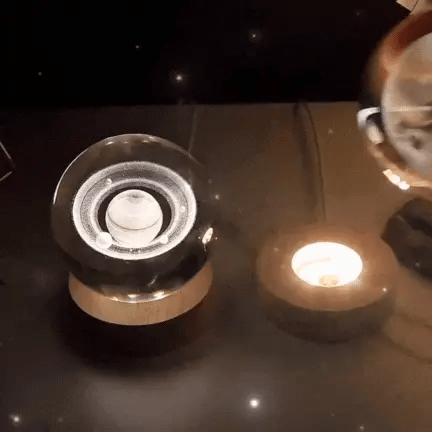 Astrophere - Lampe Décorative Sphérique Avec Socle
