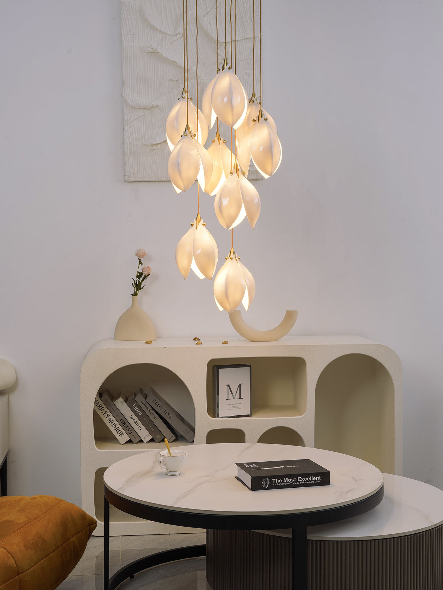 Orévia | Suspension Florale – Lumière Douce et Charme Naturel