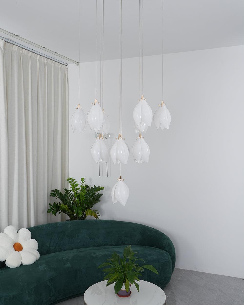 Orévia | Suspension Florale – Lumière Douce et Charme Naturel