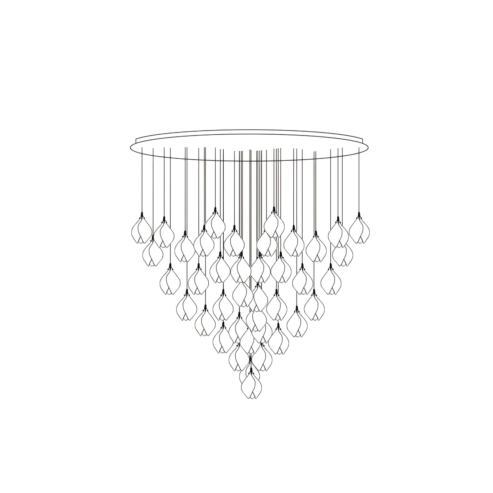 Orévia | Suspension Florale – Lumière Douce et Charme Naturel