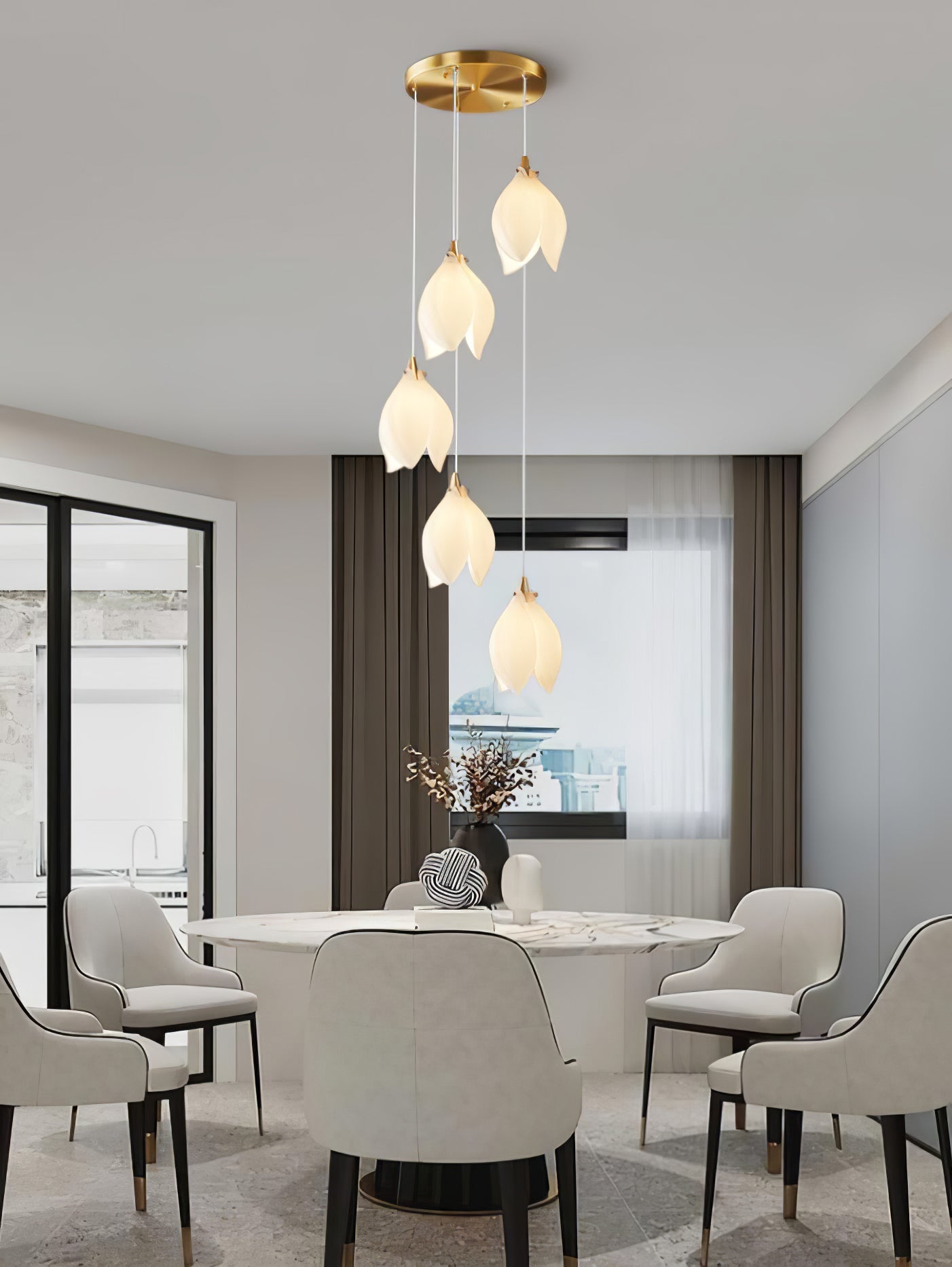 Orévia | Suspension Florale – Lumière Douce et Charme Naturel
