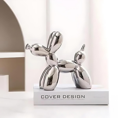 Bullix - Figurine Décorative Moderne Argent