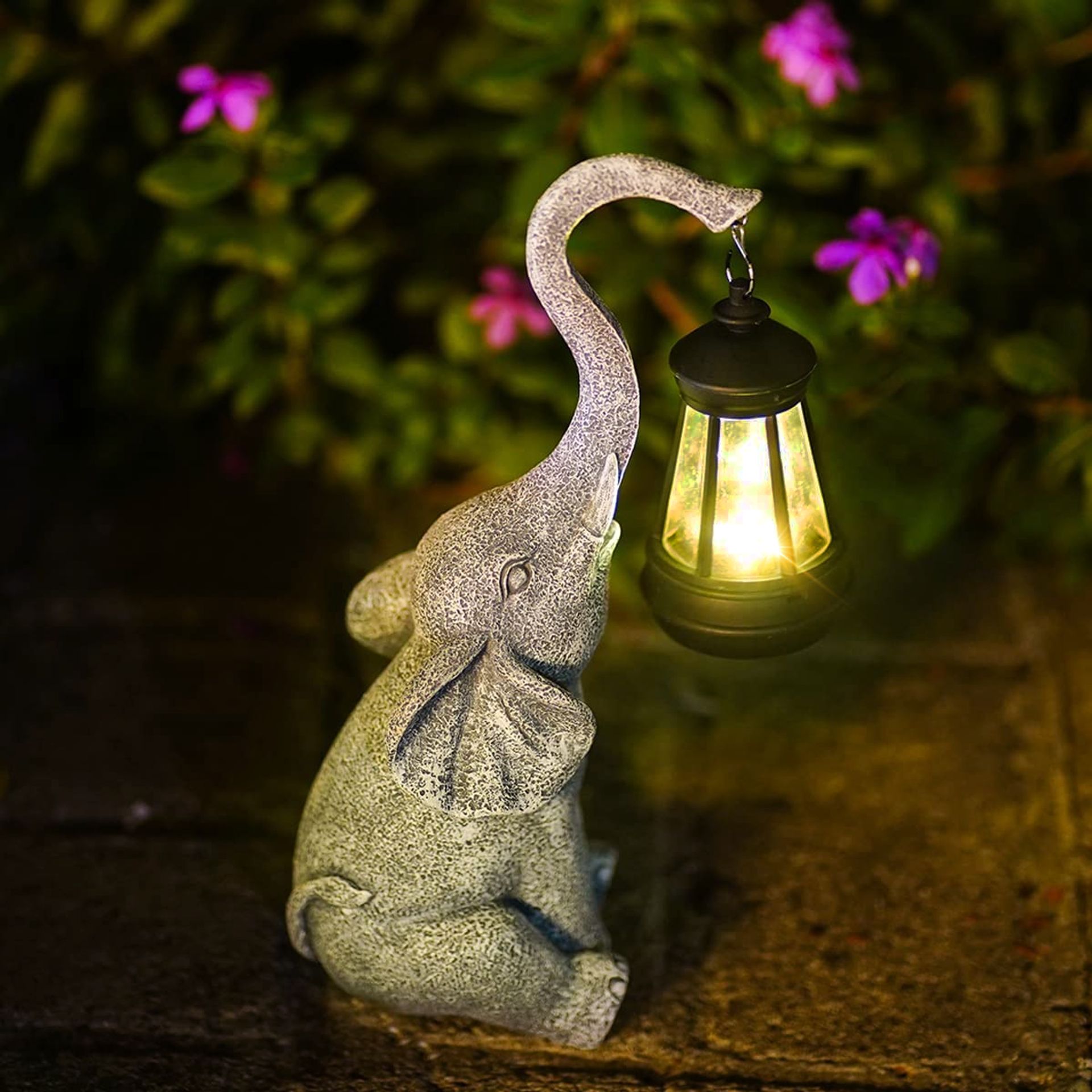 ElephantLuxe | Lampe Solaire Extérieure – Éclairage Décoratif Élégant