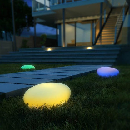 RockSphere | Éclairage de Jardin en Pierre – Ambiance Nocturne Chaleureuse
