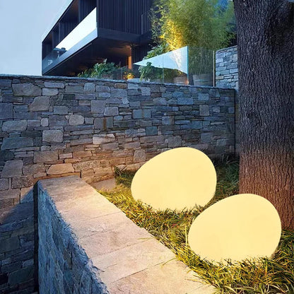 RockSphere | Éclairage de Jardin en Pierre – Ambiance Nocturne Chaleureuse