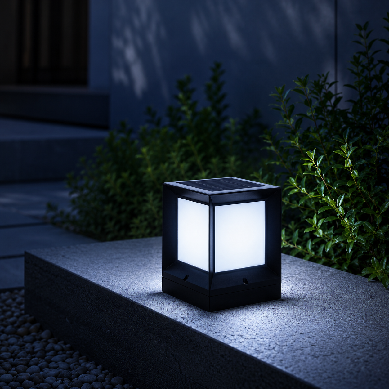 Calyra | Lampe Debout Extérieure – Éclairage Moderne et Élégant pour Allée et Jardin Version solaire (avec télécommande)