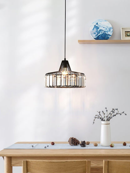 Orfina | Lampe Suspendue – Diffusion brillante abat jour cristal