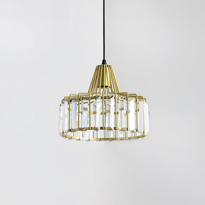 Orfina | Lampe Suspendue – Diffusion brillante abat jour cristal