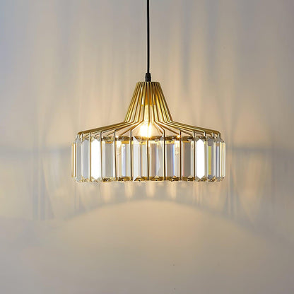 Orfina | Lampe Suspendue – Diffusion brillante abat jour cristal