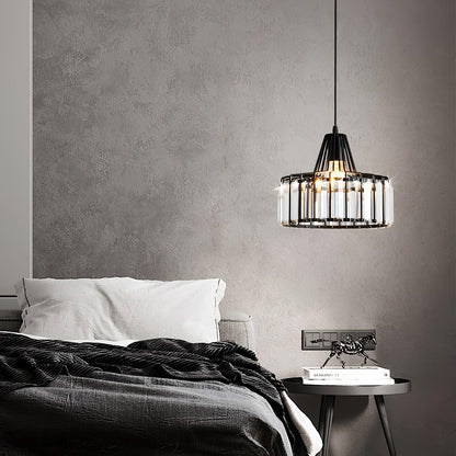 Orfina | Lampe Suspendue – Diffusion brillante abat jour cristal