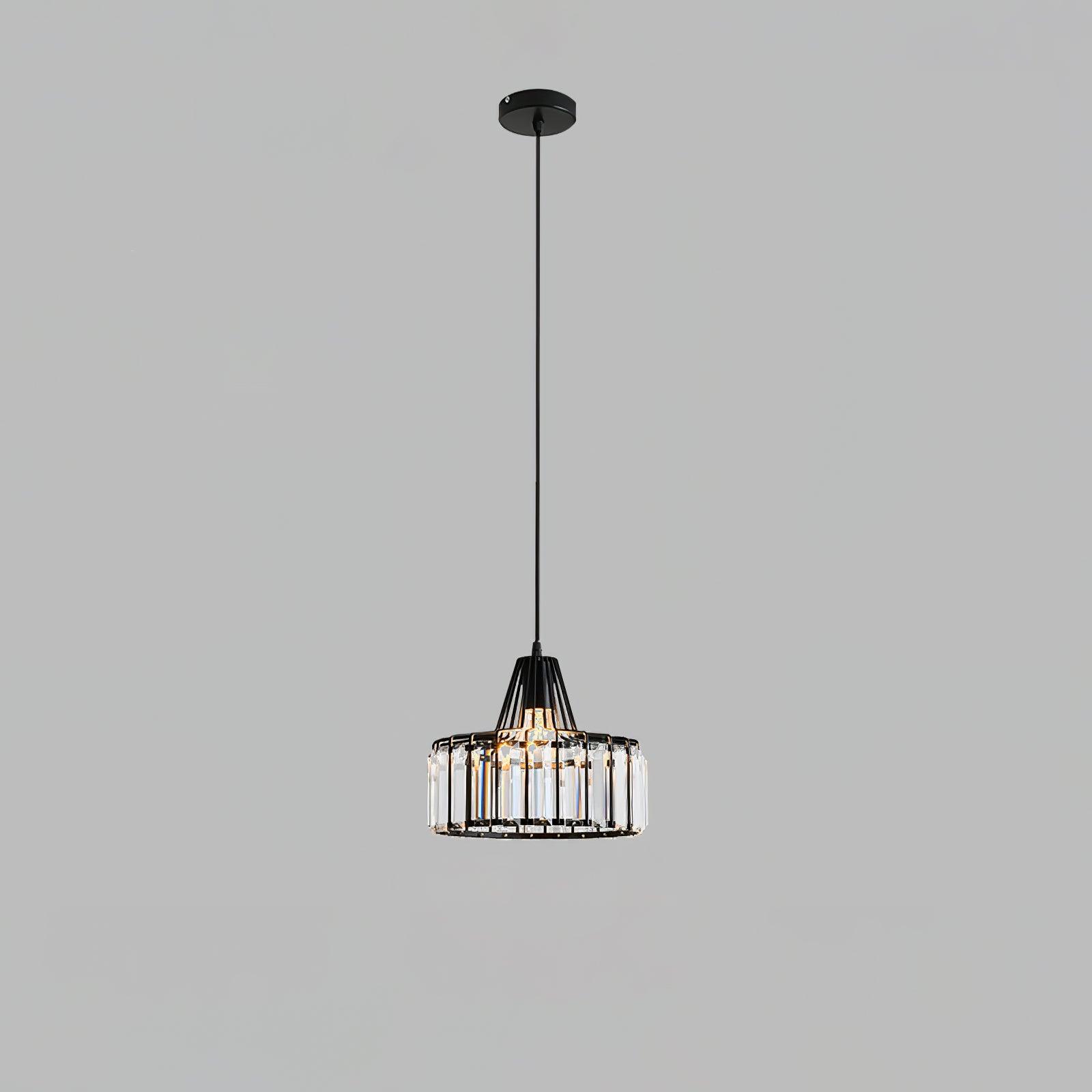 Orfina | Lampe Suspendue – Diffusion brillante abat jour cristal