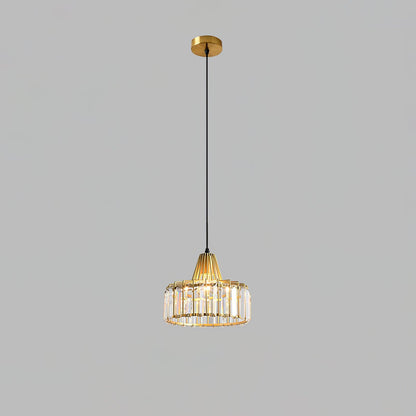 Orfina | Lampe Suspendue – Diffusion brillante abat jour cristal