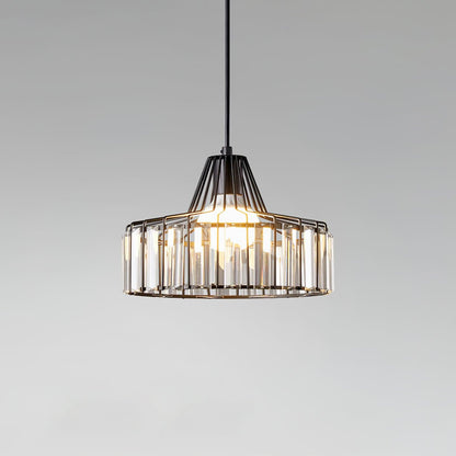 Orfina | Lampe Suspendue – Diffusion brillante abat jour cristal