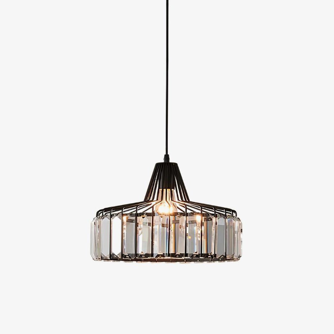 Orfina | Lampe Suspendue – Diffusion brillante abat jour cristal