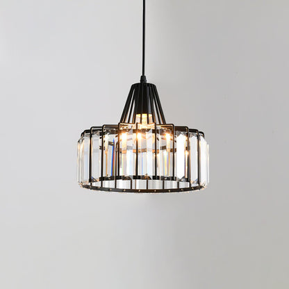 Orfina | Lampe Suspendue – Diffusion brillante abat jour cristal
