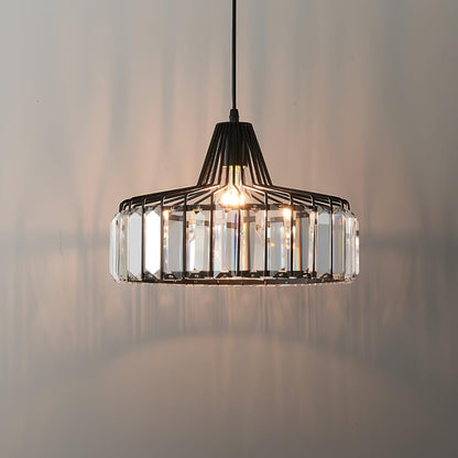 Orfina | Lampe Suspendue – Diffusion brillante abat jour cristal