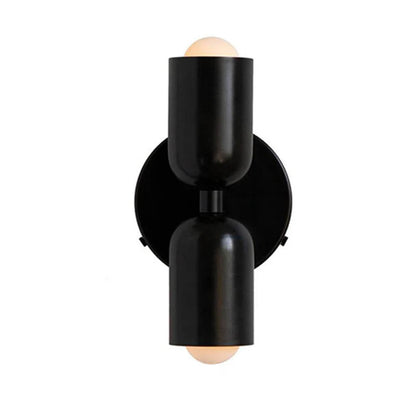 Duoval - Applique Murale Double Point Lumineux Noir