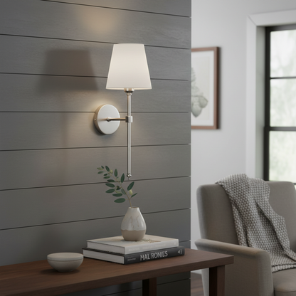 Elondria | Applique murale sans fil et rechargeable Argent