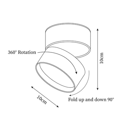 Seravine | Lampe de Plafond – Design Orientable et Ambiance Élégante