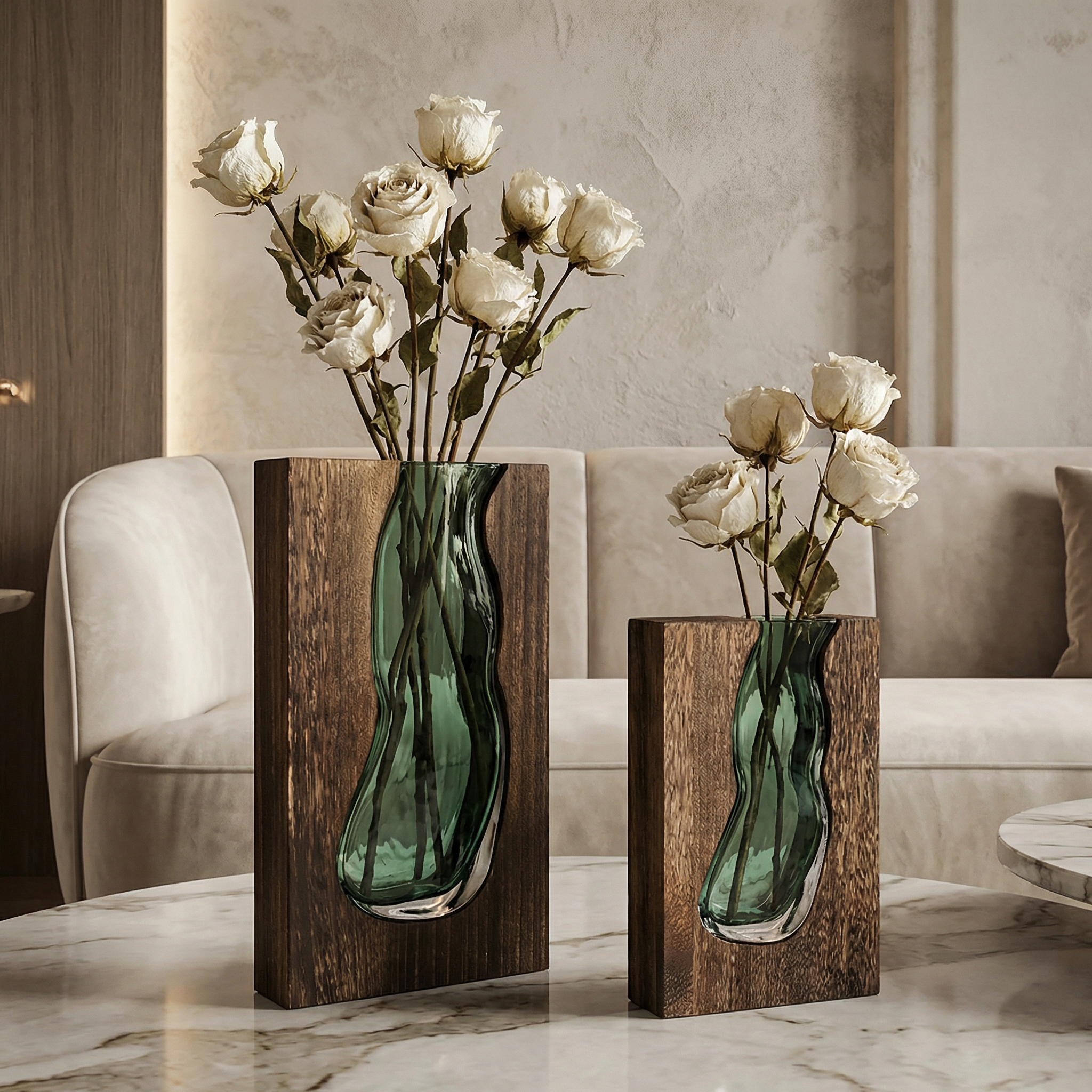 Fjelda - Vase De Décoration Bicolore 13 pouces (32 cm)