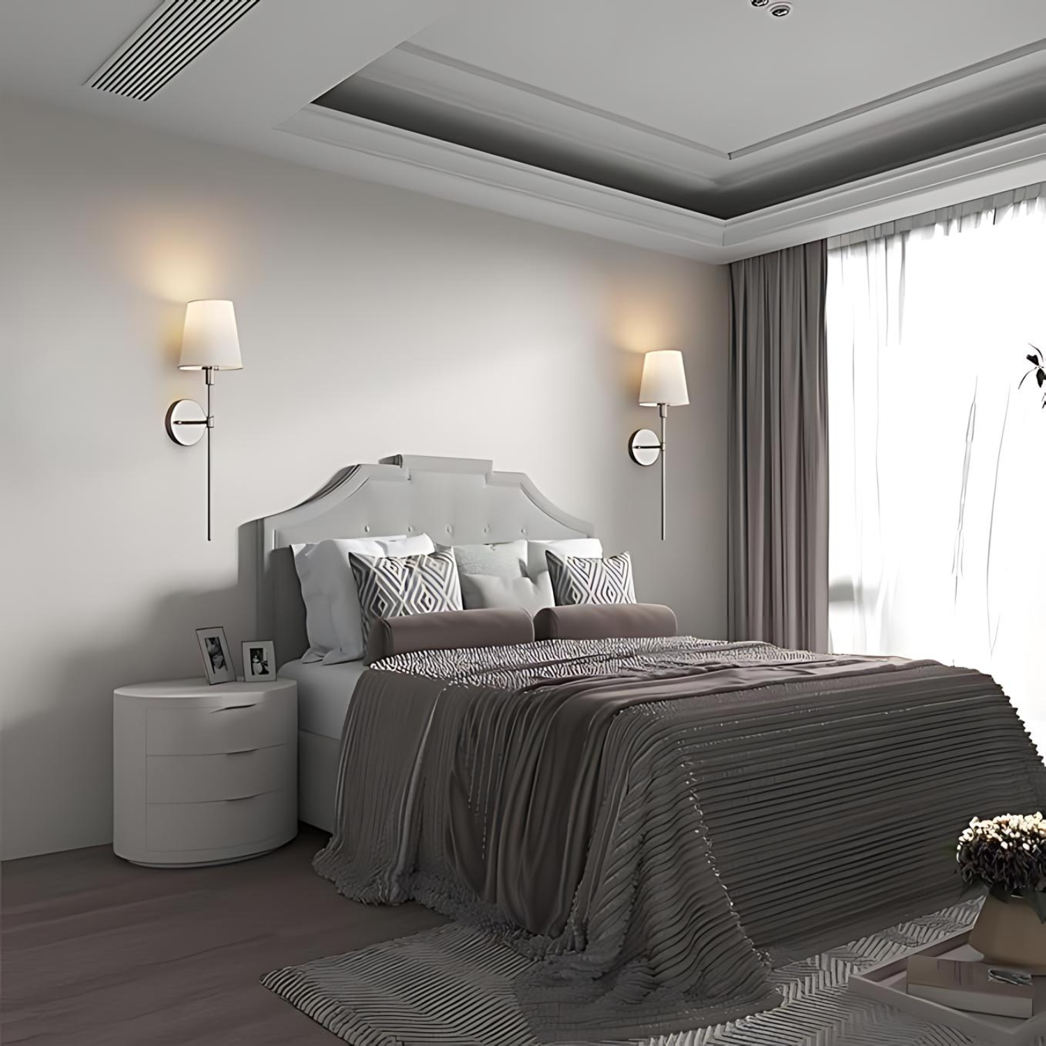 Flambeau Princier - Applique Murale Sans Fil Rechargeable avec Télécommande, Design Élégant pour Chambre et Salon 2