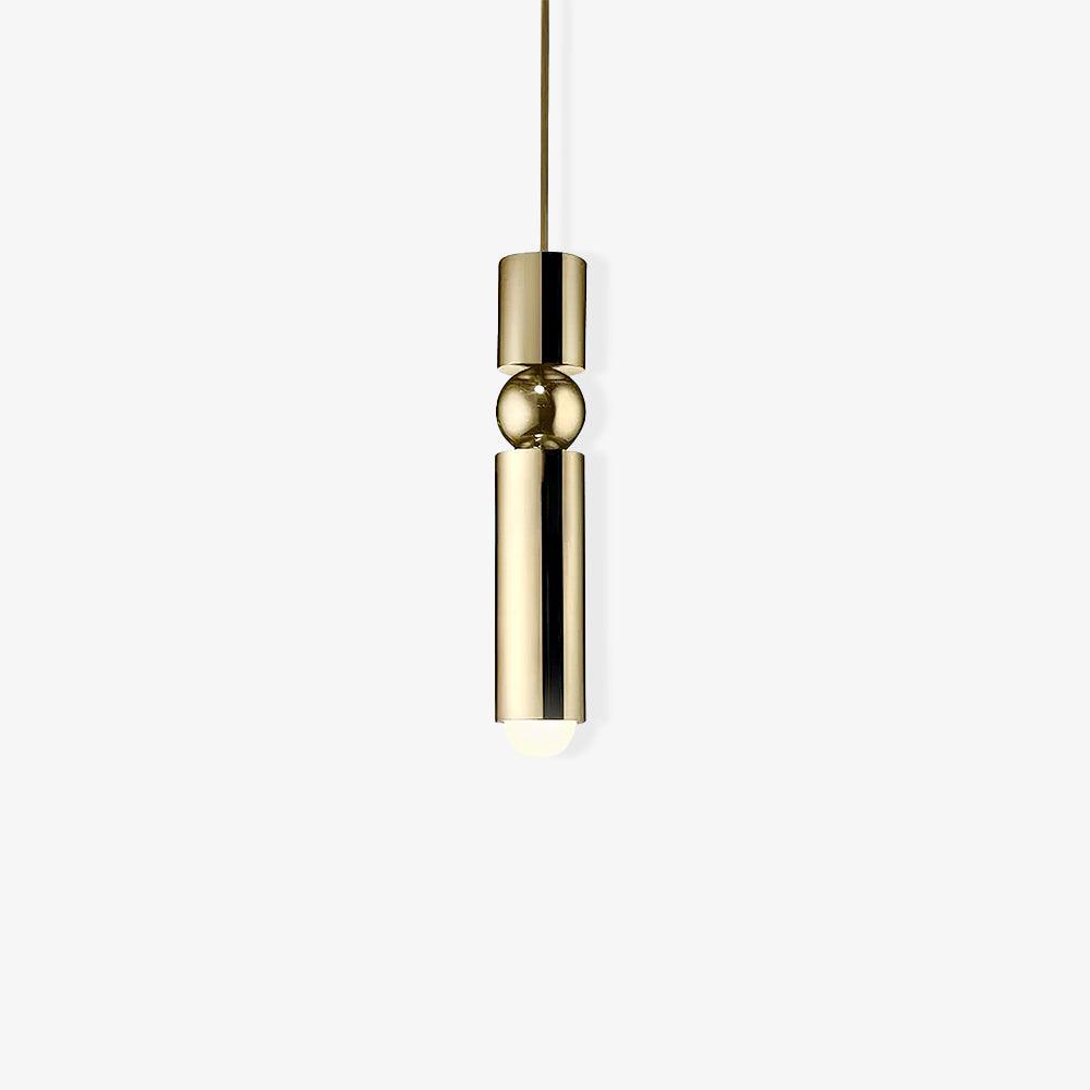 Auréon | Lustre Cylindrique – Élégance dorée et design moderne