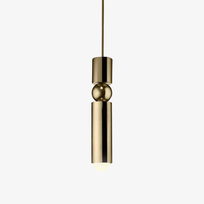 Auréon | Lustre Cylindrique – Élégance dorée et design moderne