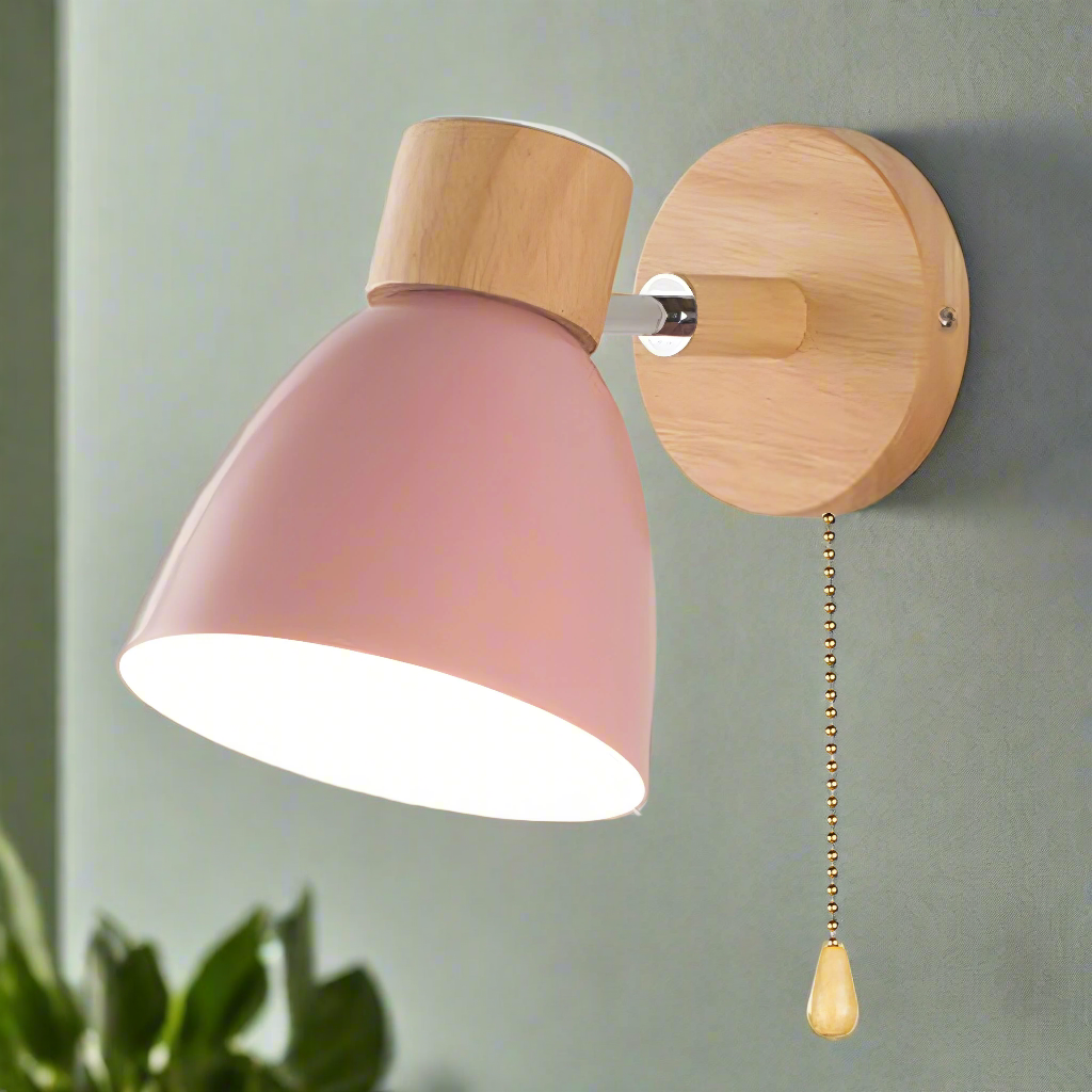 Luméva | Applique Murale – Élégance Scandinave et Bois Suspendu
