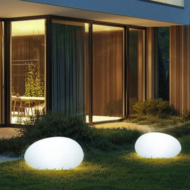 RockSphere | Éclairage de Jardin en Pierre – Ambiance Nocturne Chaleureuse