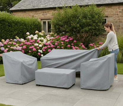Jardinex - Housse De Protection Pour Mobilier De Jardin Argent
