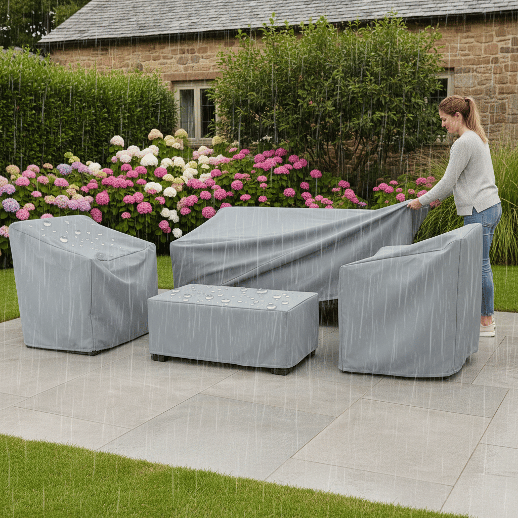 Jardinex - Housse De Protection Pour Mobilier De Jardin Argent