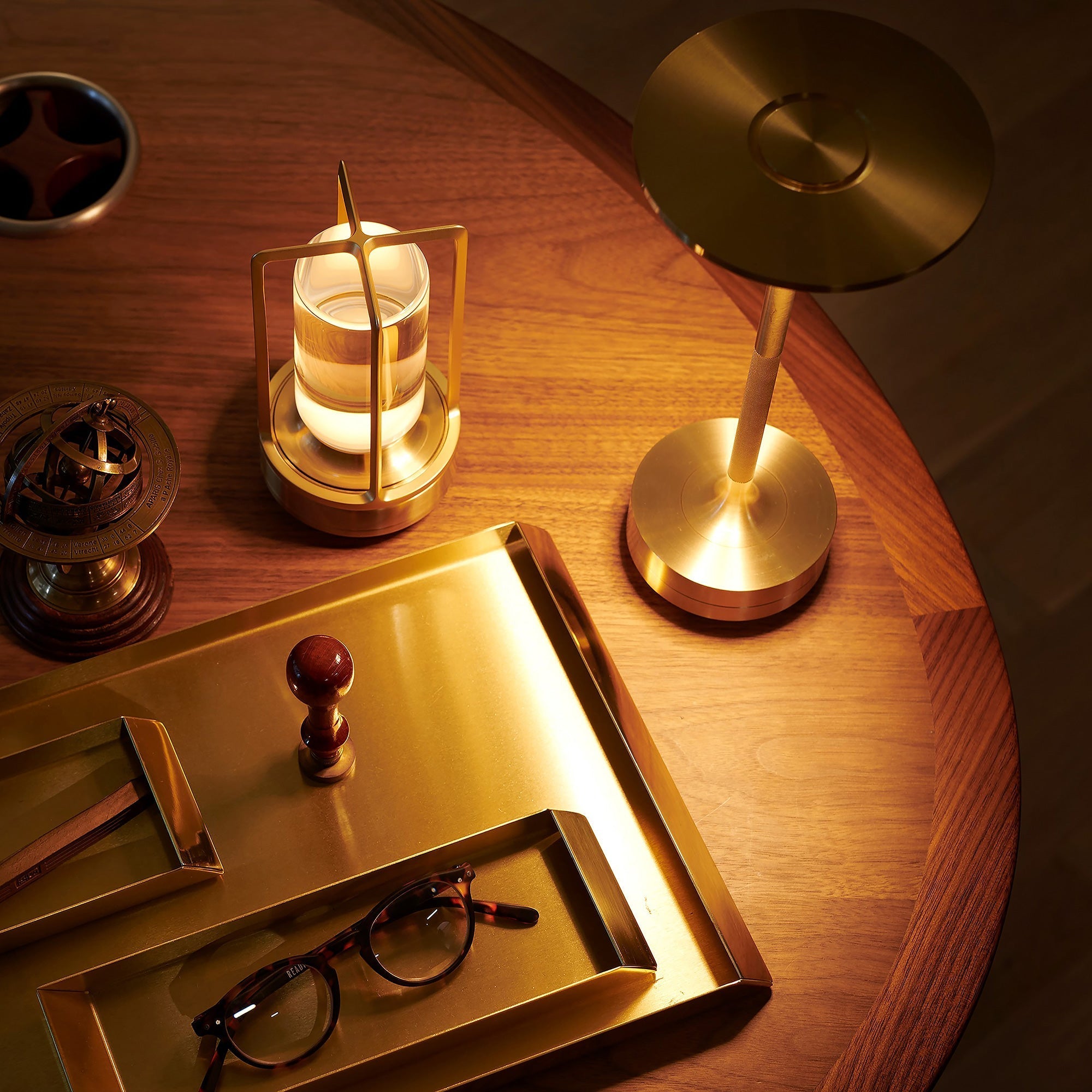 Lampe d'Extérieur Étanche avec Capteur Tactile et Éclairage Ambiant Réglable - Luminaire Extérieur Cylindrique en Cristal 1