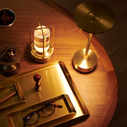 Lampe d'Extérieur Étanche avec Capteur Tactile et Éclairage Ambiant Réglable - Luminaire Extérieur Cylindrique en Cristal 1
