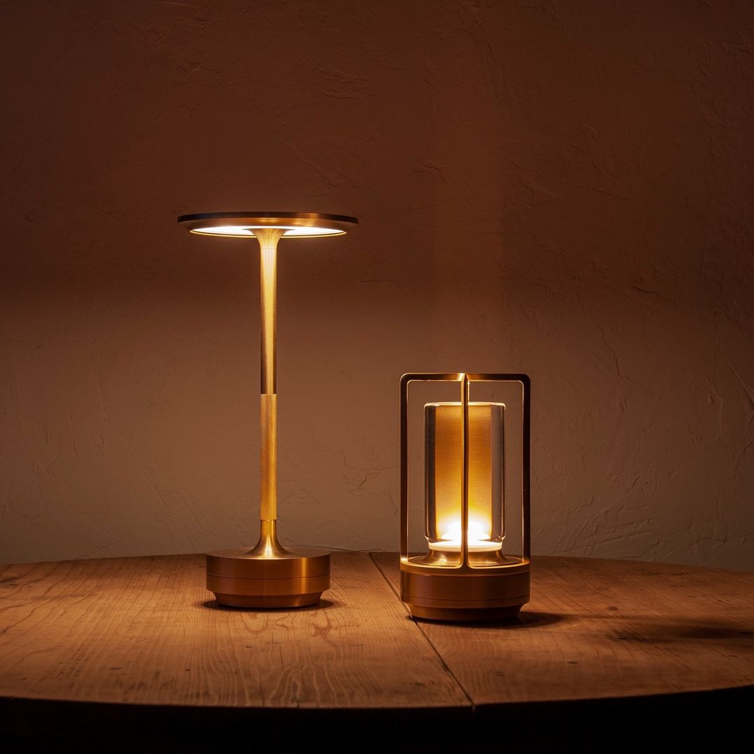 Lampe d'Extérieur Étanche avec Capteur Tactile et Éclairage Ambiant Réglable - Luminaire Extérieur Cylindrique en Cristal 2