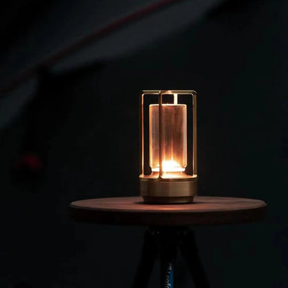 Lampe d'Extérieur Étanche avec Capteur Tactile et Éclairage Ambiant Réglable - Luminaire Extérieur Cylindrique en Cristal 5