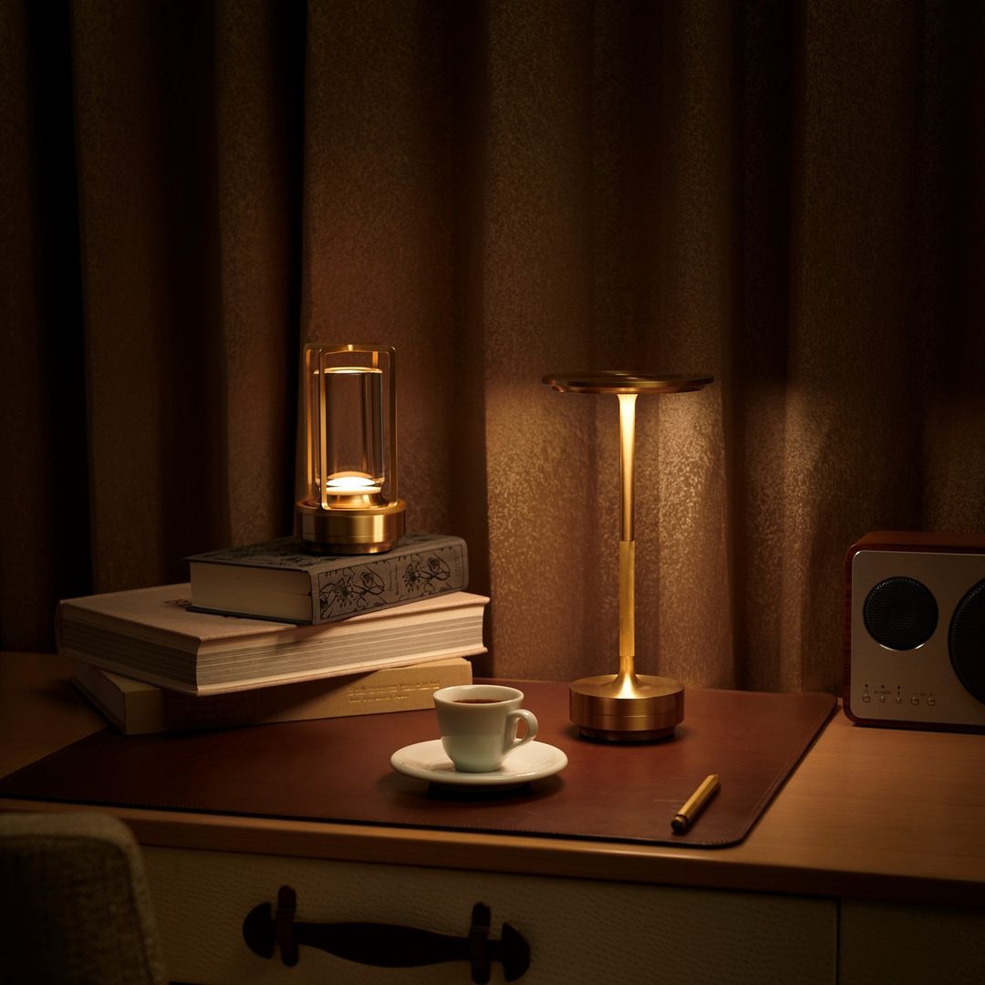 Lampe d'Extérieur Étanche avec Capteur Tactile et Éclairage Ambiant Réglable - Luminaire Extérieur Cylindrique en Cristal 6