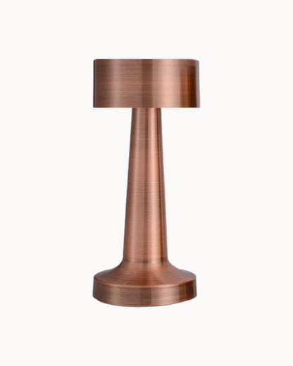 Lampe de Table Rechargeable LED Dimmable en Acier Inoxydable Doré – Design Moderne et Tactile 4