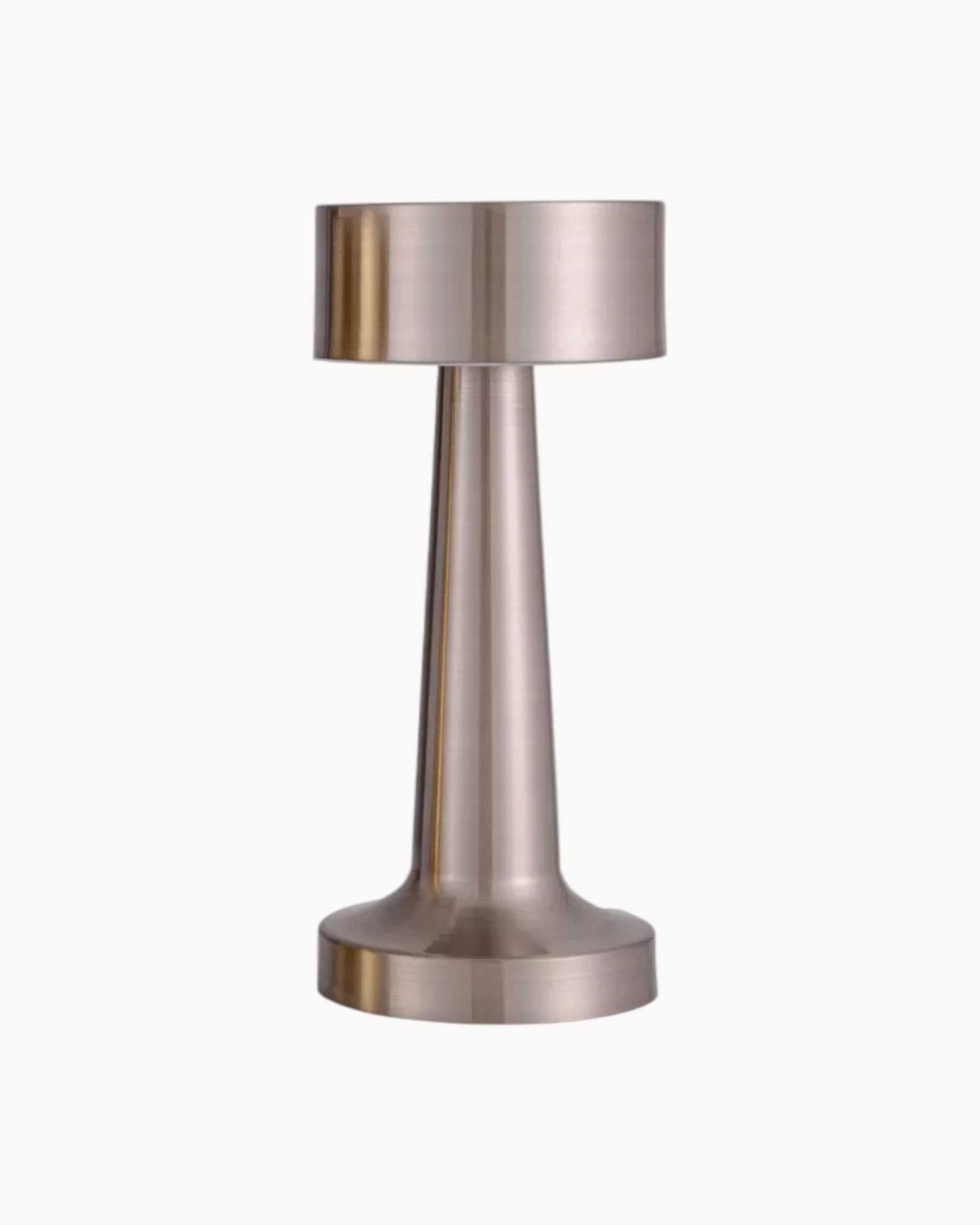 Lampe de Table Rechargeable LED Dimmable en Acier Inoxydable Doré – Design Moderne et Tactile 8